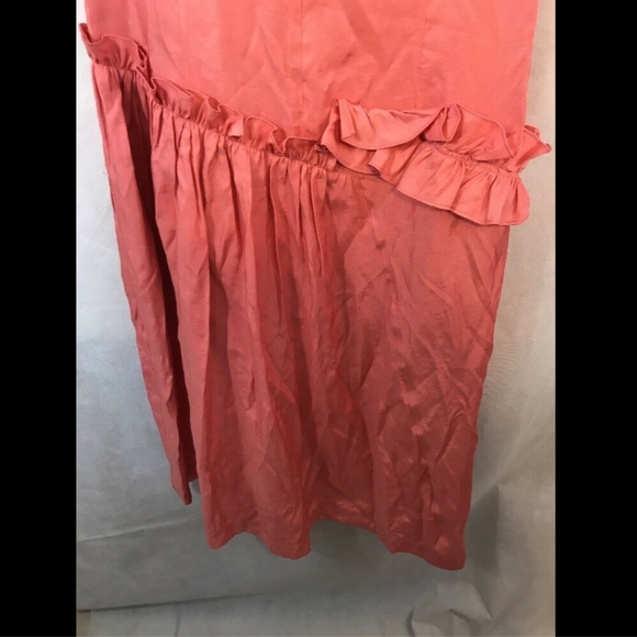 NWT $620 J Koo Sleeveless Ruffle Dress in Pink [Size: XS ]‎ - Picture 7 of 8